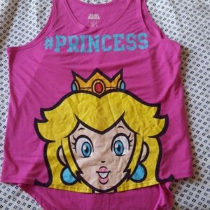 Princess Peach Super Mario Pink Tank Top